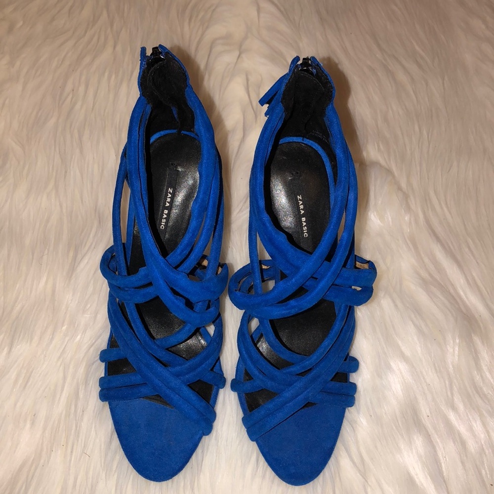 Zara Blue Heels